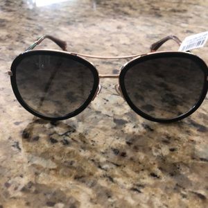 Jimmy Choo sunglasses with rose gold accents!